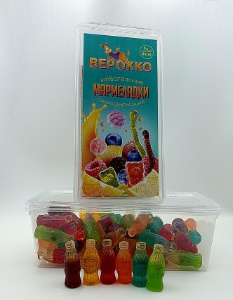  Жевательный мармелад Бутылочки МИКС, 250г      в Ртищеве