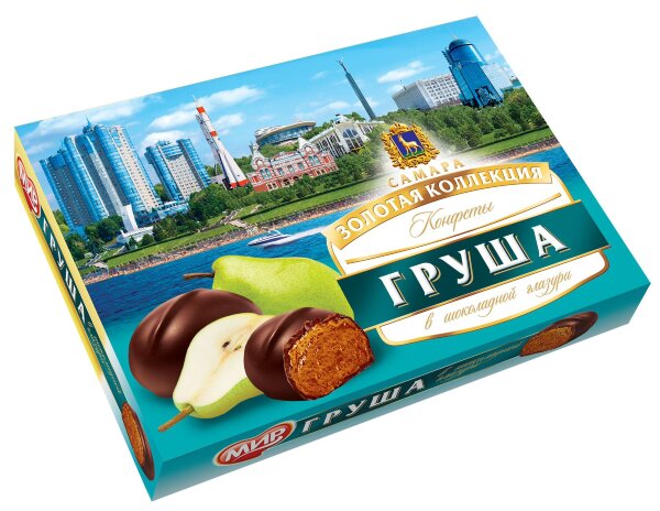№2 КФ МИР Груша в шоколадной глазури 160г  в Ртищеве