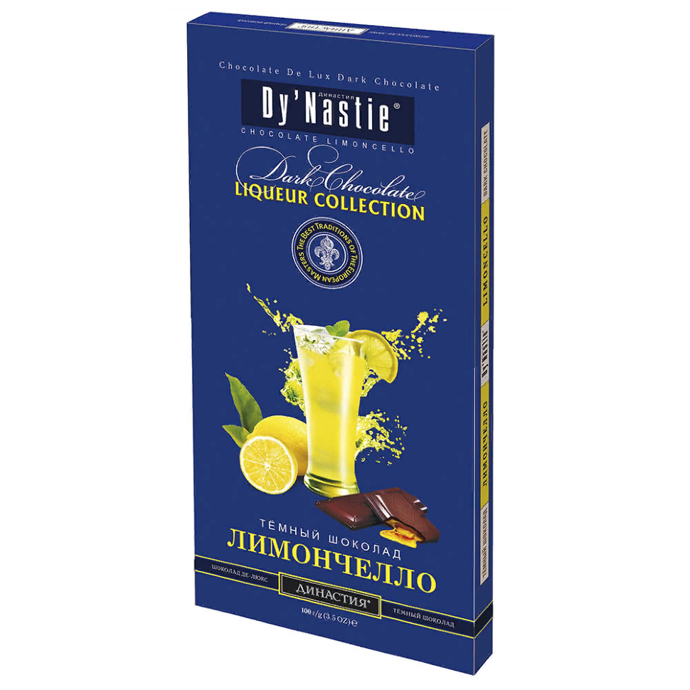  Династия Шоколад "Лимончело", (блок 10шт по 100г)  в Ртищеве